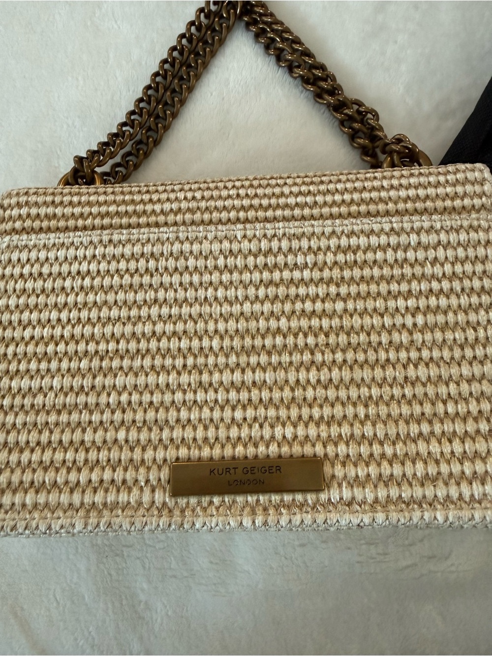Kurt Geiger Small Shoreditch Eagle Crossbody Bag Neutral with Dust Bag - Picture 4 of 8